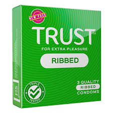Trust Condom Ribbed 3Pk
